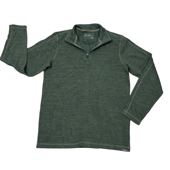 Eddie Bauer Sweater Long Sleeve 1/4 Zip Pullover - Picture 1 of 10